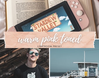 Warm Pink Preset | Flatlay & Photo Preset For Lightroom