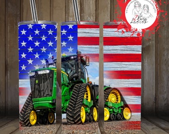 Gobelet 20 Oz Case IH – Drapeau Américain – Parfait Pour Les Tracteurs
