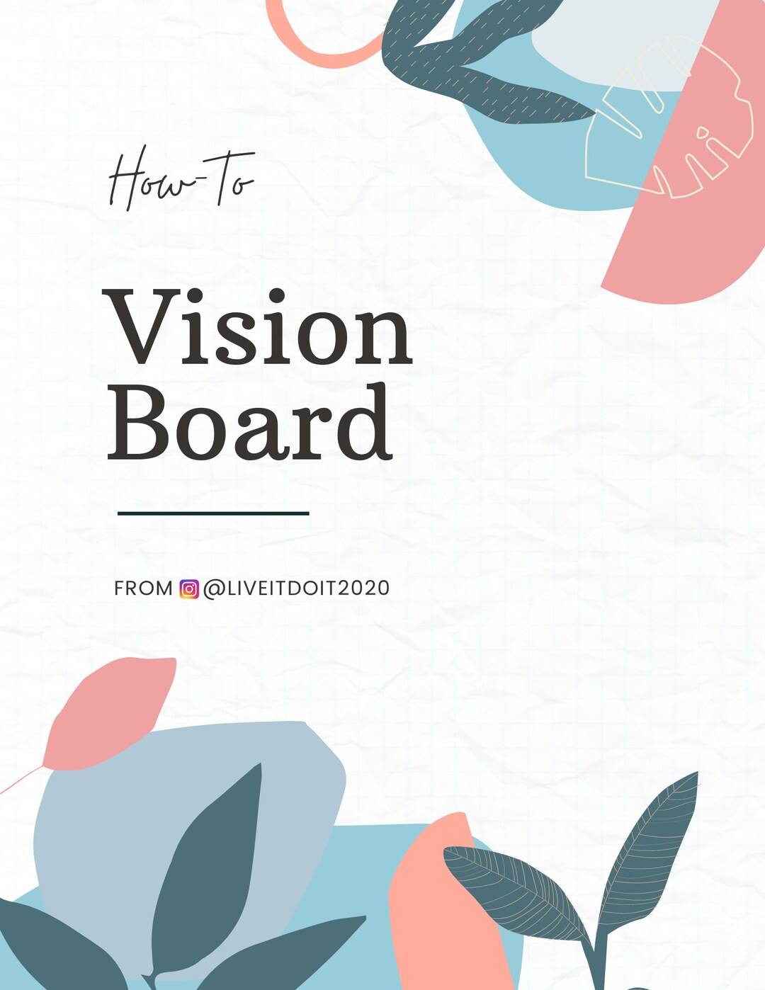 Vision Board Directions.pdf Vision Board Guide Digital Download | How-to Instructions for Vision ...
