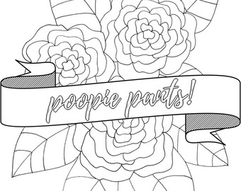 Poopie pants! colouring page