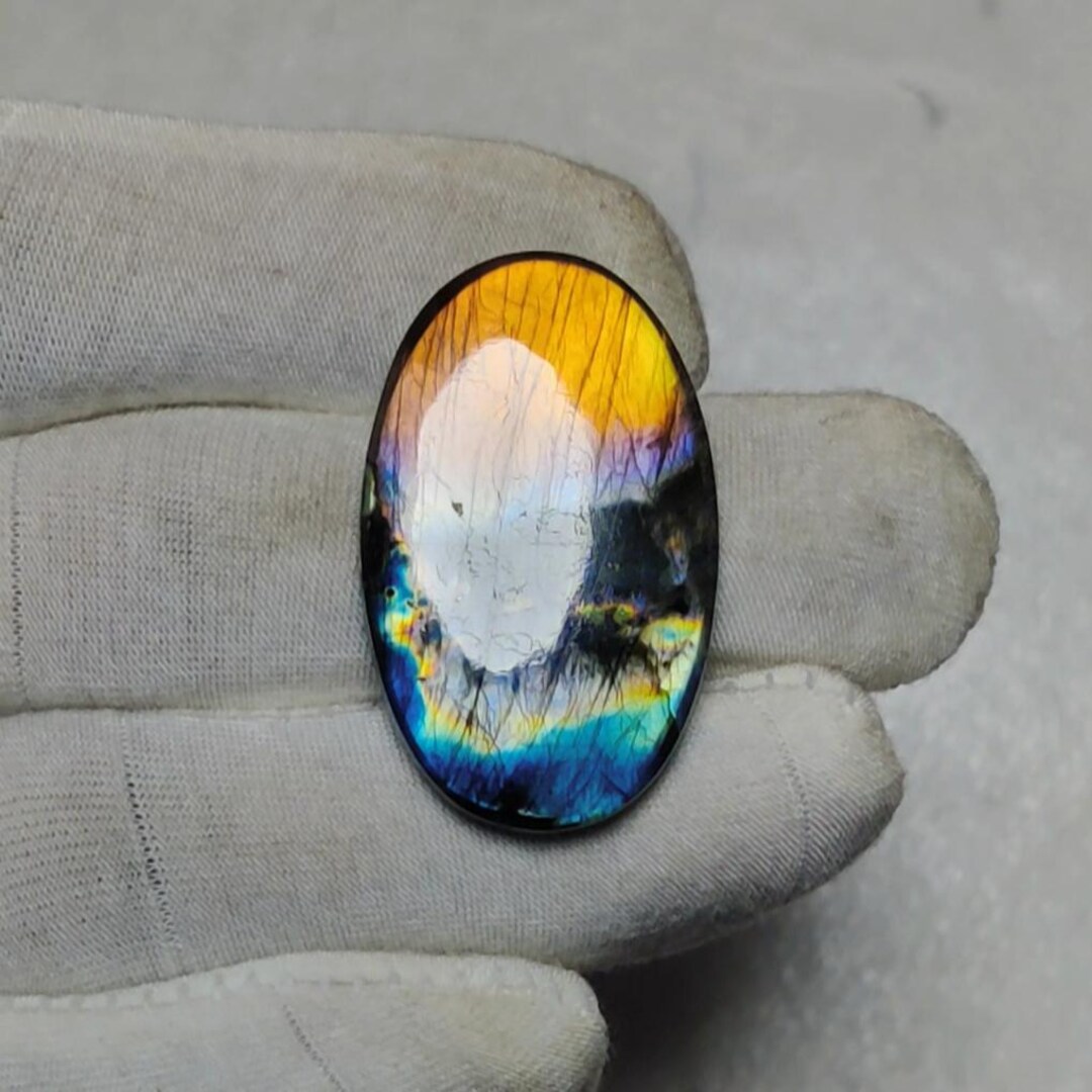Spectrolite Color Multiple Color Fire Natural Spectrolite, Hand Polished & Handmade ...