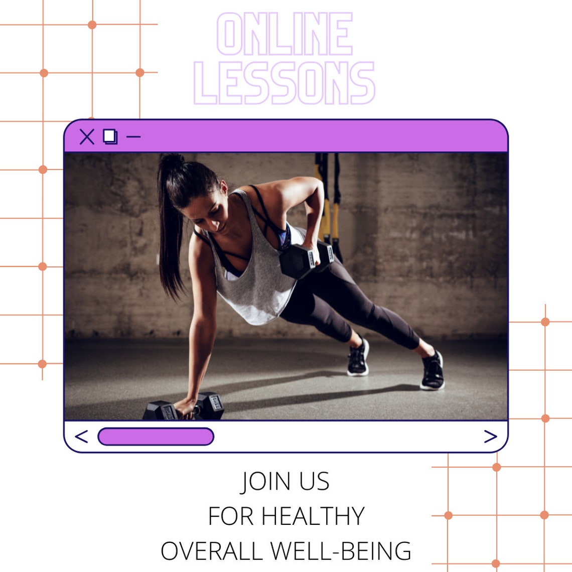 Fitness Social Media Template Etsy