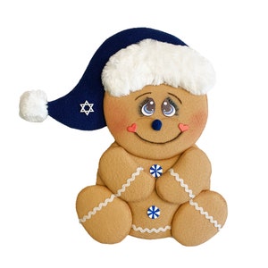 Gingerbread Hanukkah Wreath Attachment, Gingerbread Wreath Attachment, Hanukkah Wreath Attachment