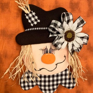 Scarecrow Wreath Attachment, Fall Wreath Attachment, Autumn Wreath Attachment