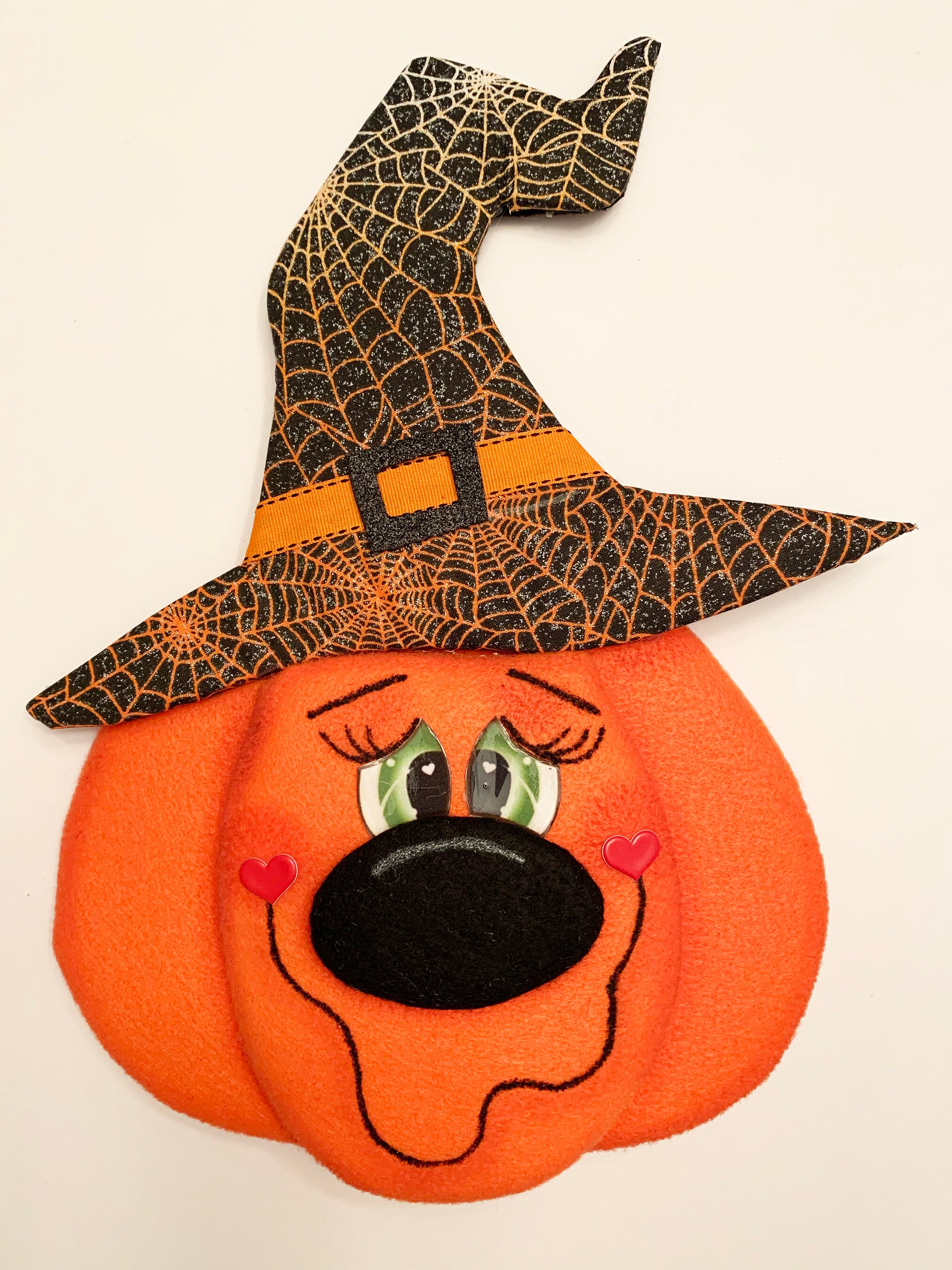 Halloween Pumpkin Wreath Attachment Halloween Wreath Etsy