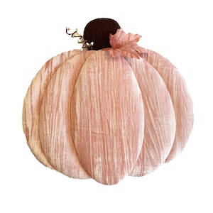 Fall Pumpkin Wreath Attachment, Pink Pumpkin Wreath Attachment, Pink Autumn Pumpkin, Front Door Decor
