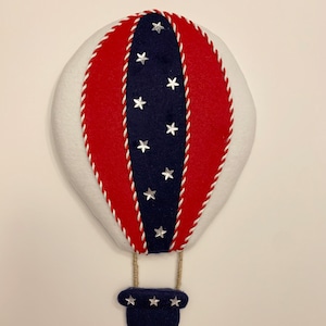 Independence Day Wreath Attachment,Hot Air Balloon Wreath Attachment, Memorial Day, Patriotic Wreath Attachment, July 4th Wreath Attachment