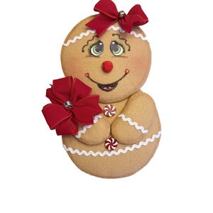 Gingerbread  Wreath Attachment, Christmas Wreath Attachment, Wreath Attachment