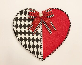 Valentine Wreath Attachment, Valentine Heart Wreath Attachment, Valentine Heart, Wreath Attachment