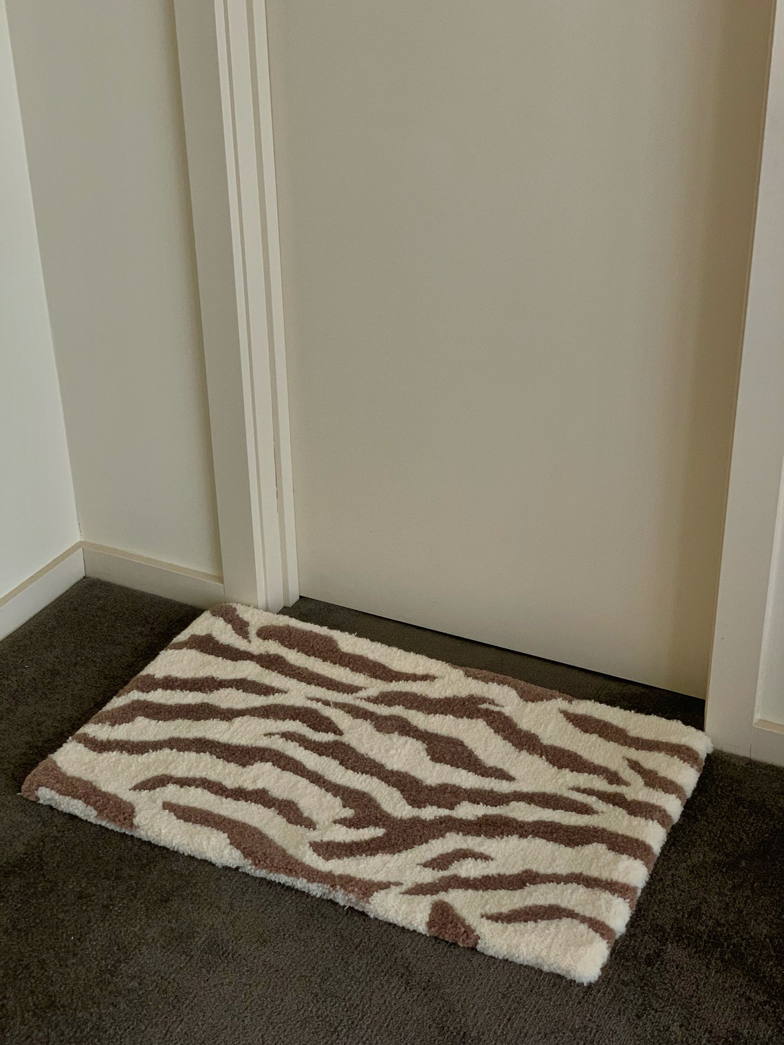 Animal Print Hand Tufted Rug Tufting Gun Custom Etsy