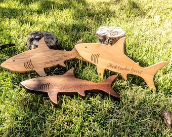 Tabla de embutidos Shark Coochie, Tabla grabada para servir charcutería