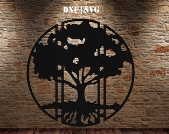 Tree Cut files DXF | SVG for CNC, Laser, Plasma, Vinyl, Vector