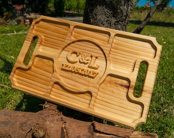 Personalized Engraved Wood Charcuterie Board, Anniversary Gift