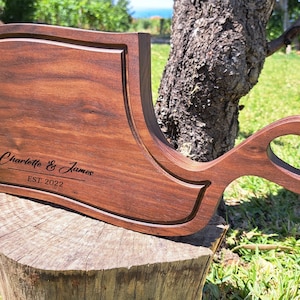 Walnuss Schneidebrett, Personalisiert, Servierbrett, Laser gravieren, Geschenke, Geburtstag, Mutter, Vater,