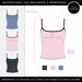 Cami Camisole Spaghetti Strap Tank Top Mock up for Fashion Design Tech ...