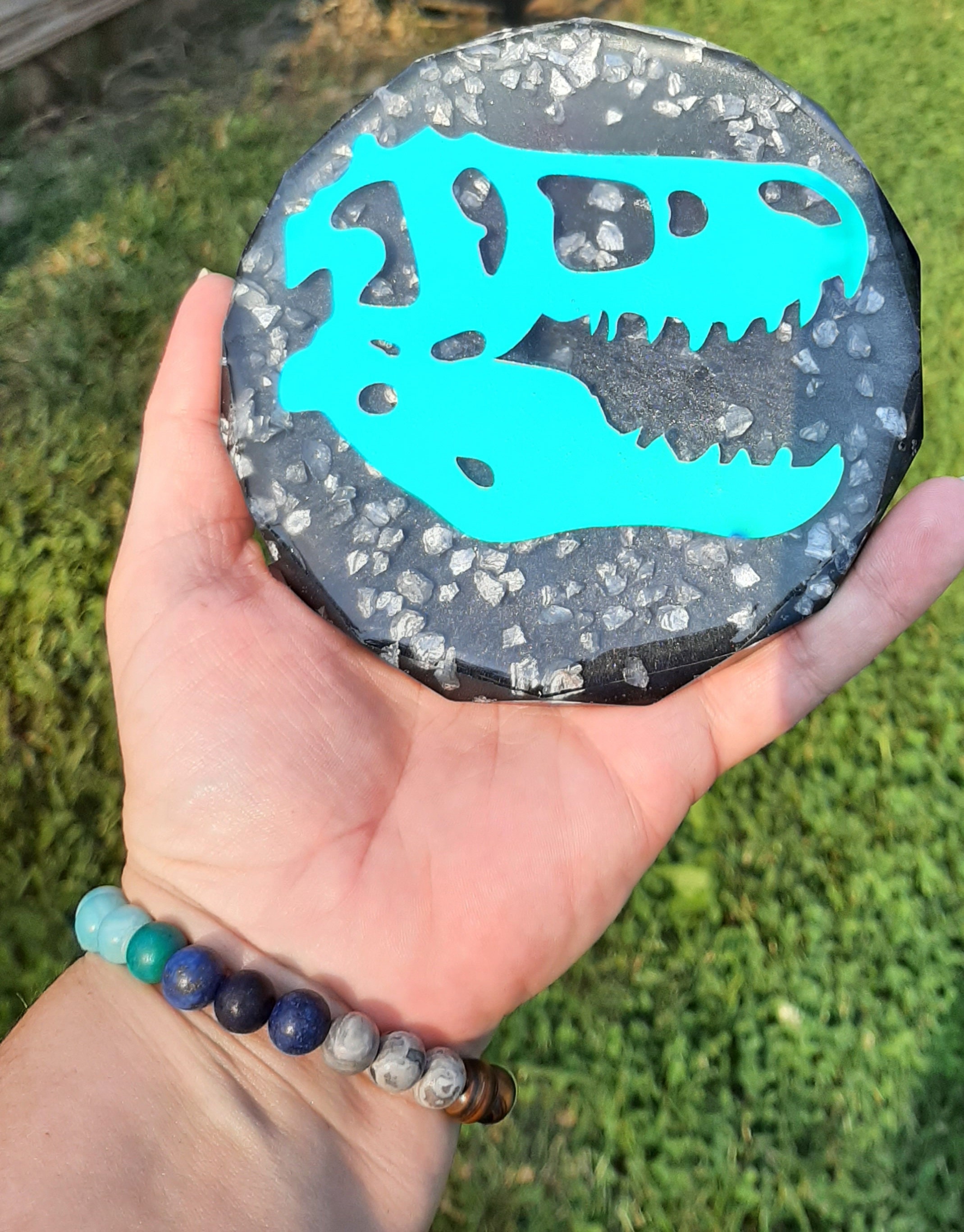 T-Rex großer Untersetzer. Dekoratives Harzstück. | Etsy