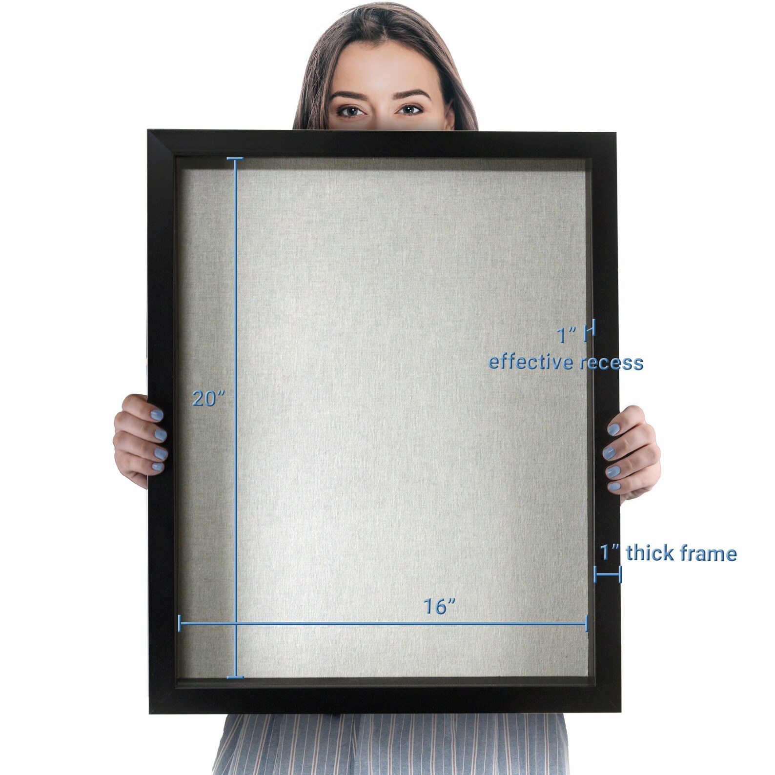 Shadow Box 16x20 Black Frame With UV Protection 2 Background Options