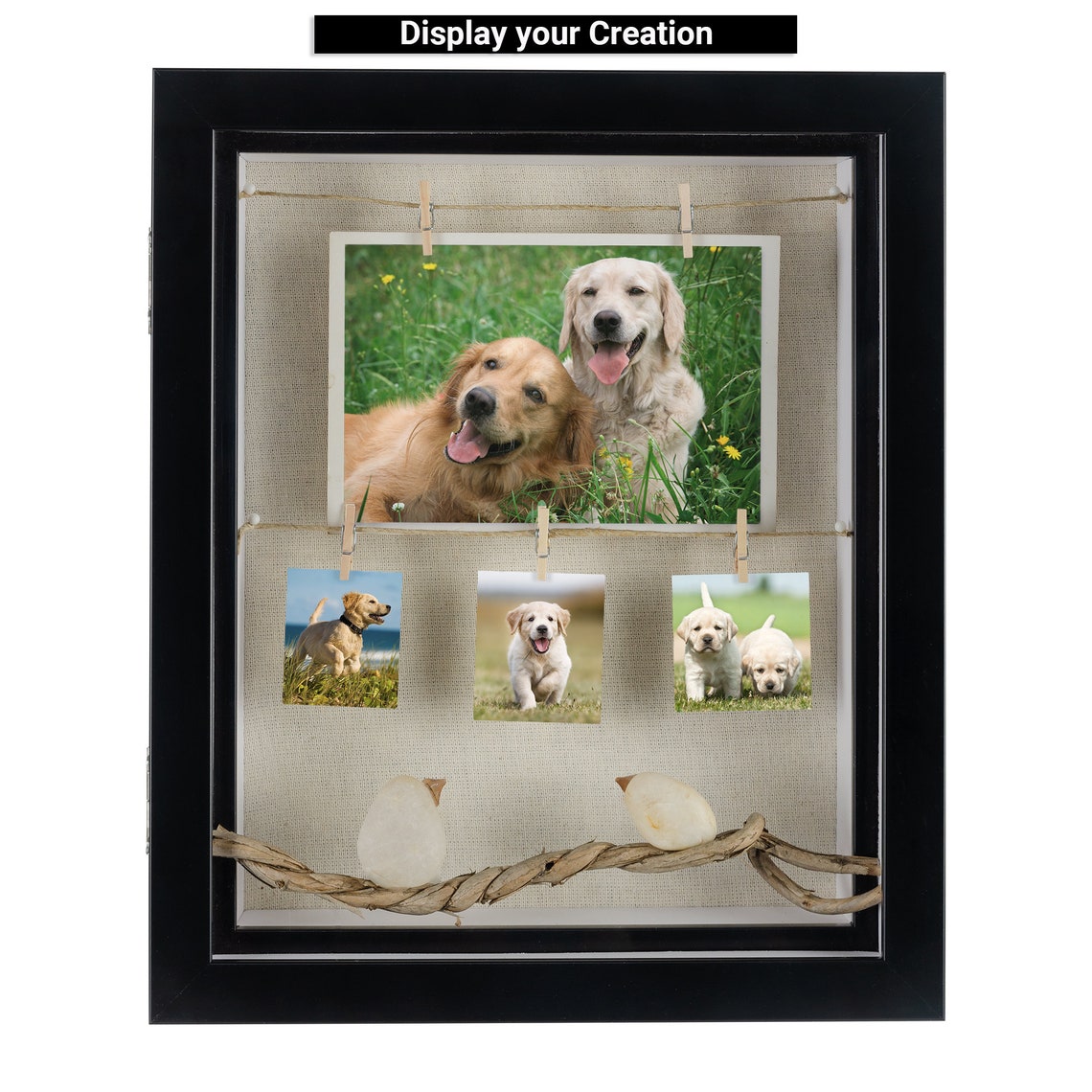 Black & White Shadow Box Door Display Frame With Etsy