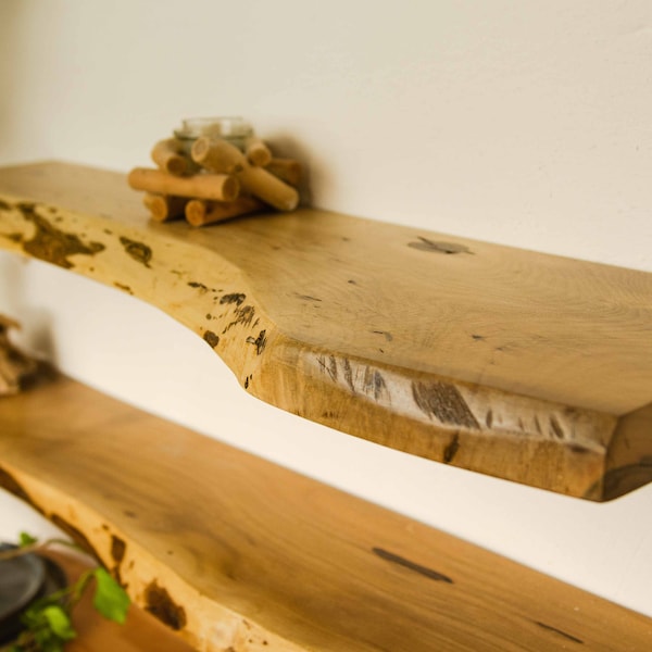 Natural Wood Shelf Etsy