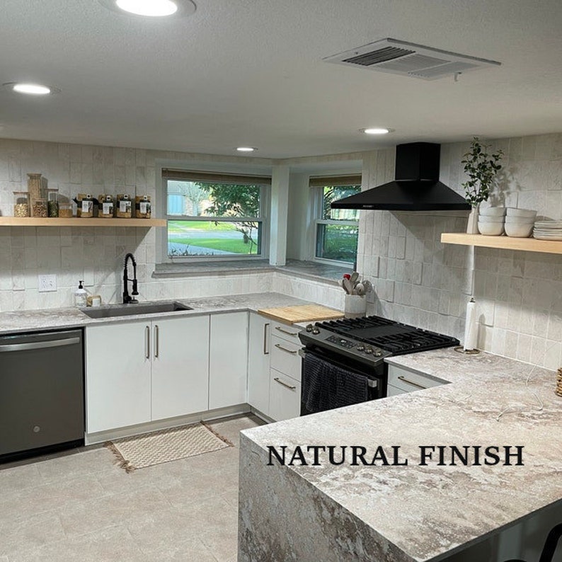 Farmhouse Solid Wood Floating Shelf Chunky Deep Pine Shelves Etsy