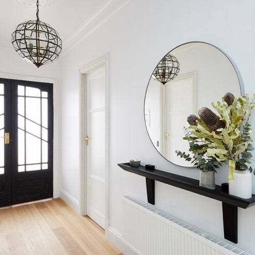 Narrow Entryway Floating Table Modern Console Shelving for Etsy