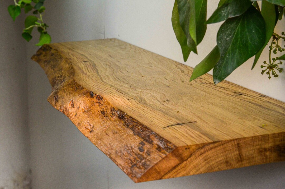 Live Edge Shelf Floating Rustic Farmhouse Floating Shelves Etsy