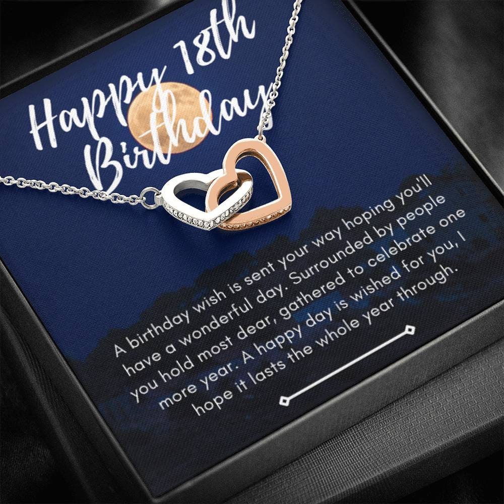 Herz Halskette 18. Geburtstag für ihr Geschenk 18. Etsy