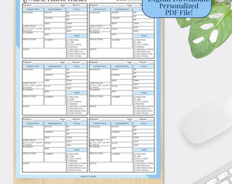 Nurse Digital Download Nurse Planner Report Sheet Printable Nurse Digital Template Single New Nurse Gift Nurse Accessories for Nurse Grad