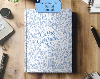 Personalized Dental Hygienist Gift Under 30 Dental Accessories Journal for Dental Assistant Gift Coquette Notebook for Dental Student Gift