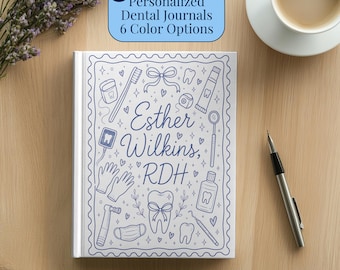 Personalized Dental Hygienist Gift for Dentist Dental Accessories New Dental Office Journal for Assistant Gift Notebook Dental Student Gift