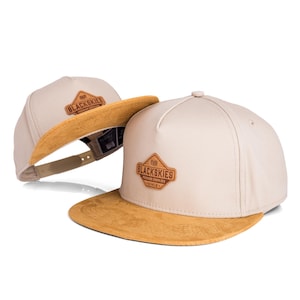 Essentials Snapback Cap Set of 2 - Adult-Child - Beige-Brown-Brown