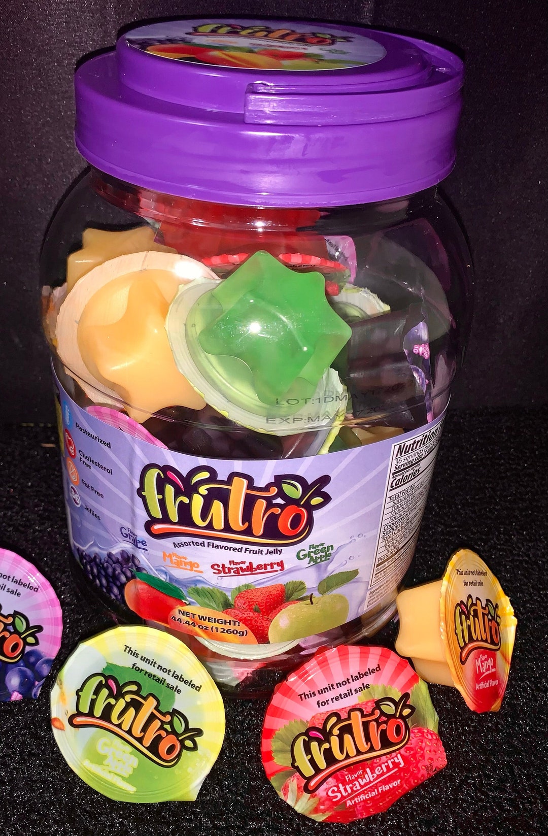 Assorted Fruit Jelly Cups Etsy