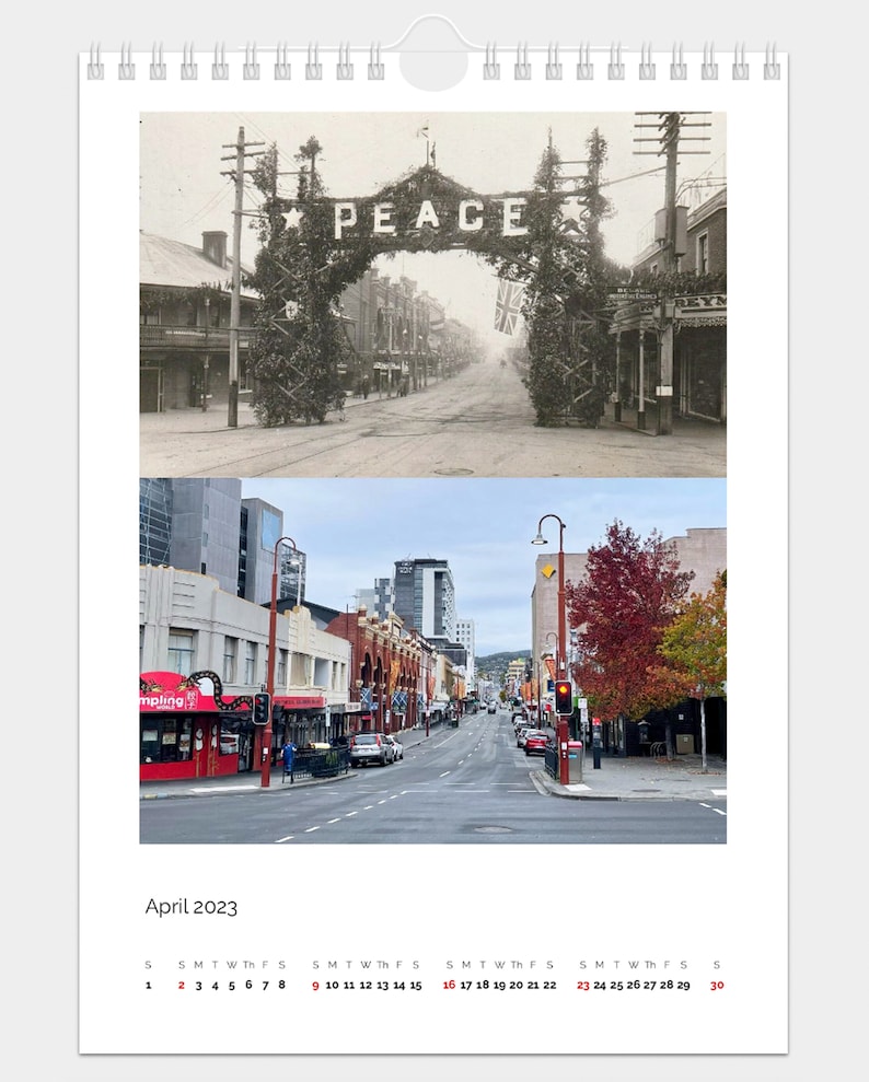 Then & Now Hobart Calendar 2023 Etsy Australia