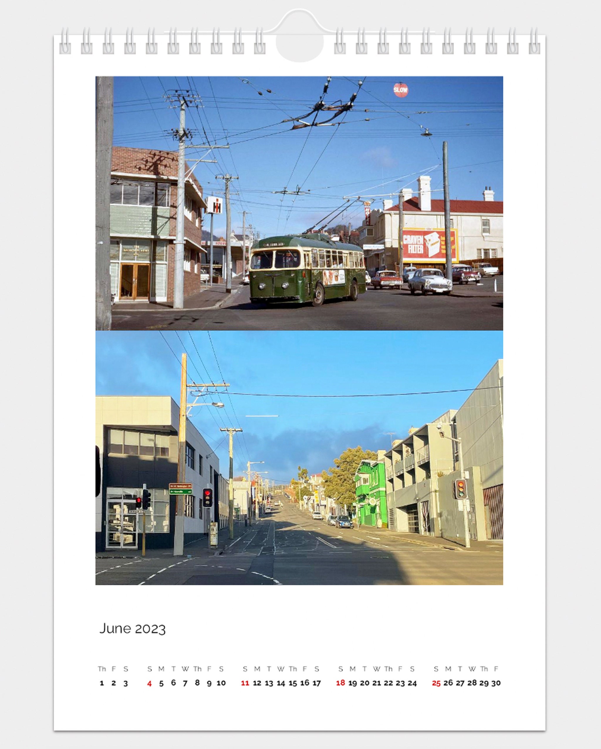 Then & Now Hobart Calendar 2023 Etsy Australia