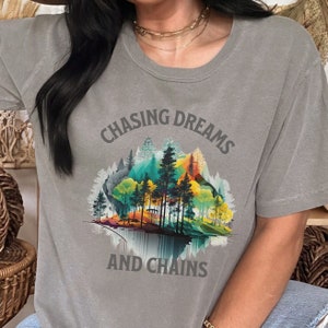 Disc Golf Shirt, Disc Golf Gifts, Gift for Disc Golf Player, Chasing Dreams and Chains, Disc Golf Tournament Shirt, Fun Golf Gifts