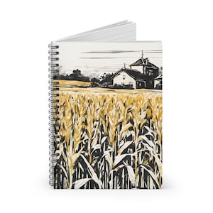 Midwest Farming Spiralblock, Mais Farmer Journal, Landwirtschaftliches Notizbuch, To Do Listen & To Do Listen, Notizbuch Journal