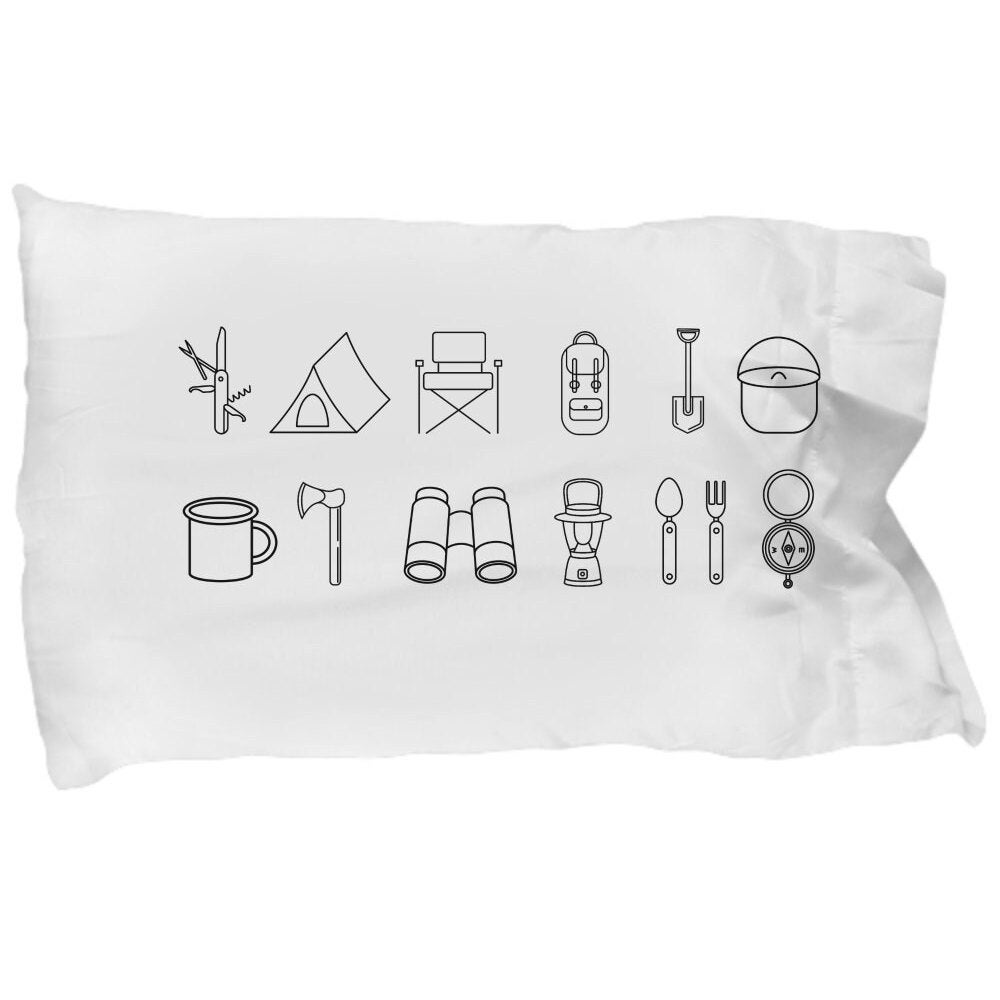 Camping Pillowcase Outdoor School Gear Summer Camp Etsy