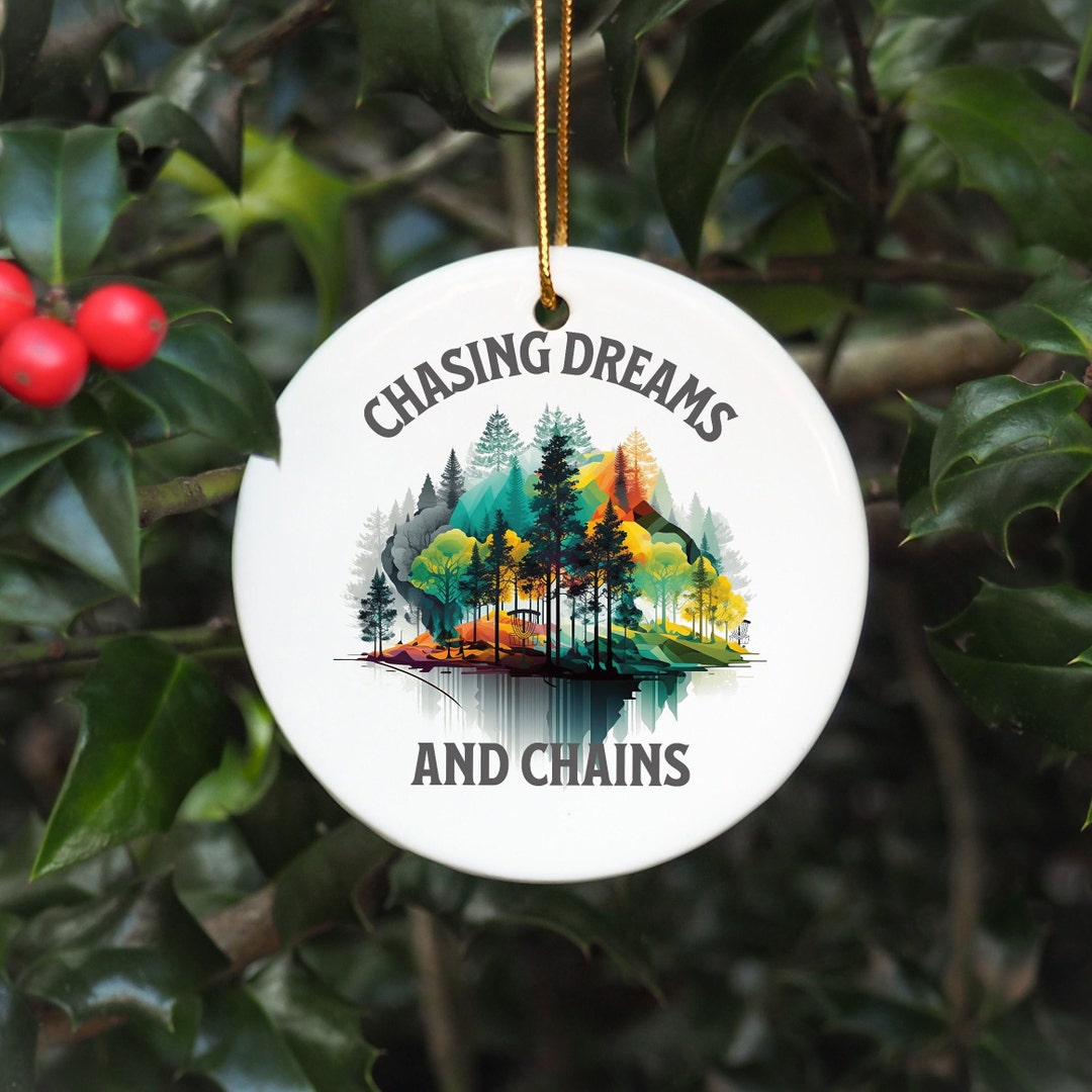 Disc Golf Ornament, Frisbee Golf Ornament, Gift for Disc Golf Player