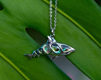 Abalone Shark Pendant