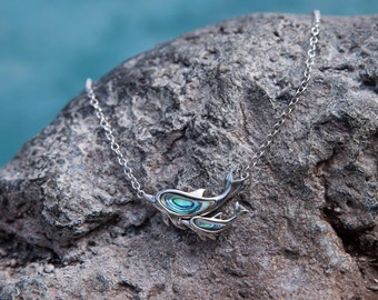 Abalone Makuahine Dolphin Necklace