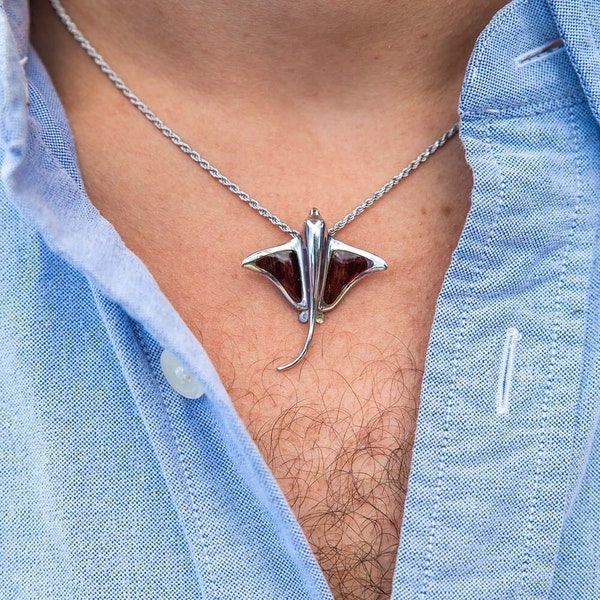 Cocobolo Eagle Ray Pendant