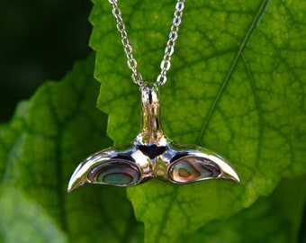 Abalone Kohola Whale Tail Pendant