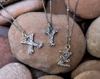 Engraved Initial Pendant
