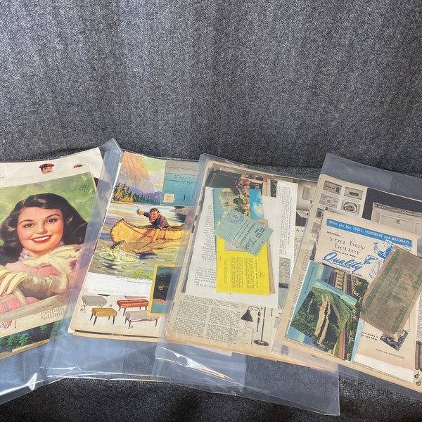 Vintage 1950's Paper Ephemera Bundle