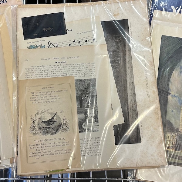 Vintage/Antique Paper Ephemera Bundle - Pre-1930's (1800s, 1900s, 1910s, & 1920s)