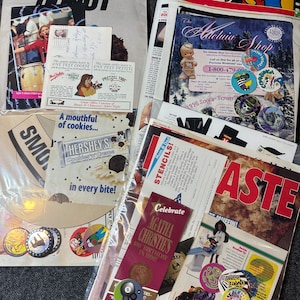 Retro 1990&#39;s Paper Ephemera Bundle