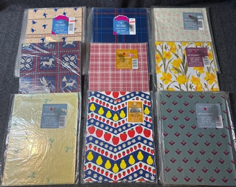 Vintage Retro American Greetings Gift Wrap Wrapping Paper Sheets - Multiple Styles to Choose - 8.33 Sq. Ft. - Group 2