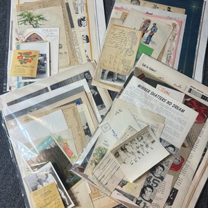 Vintage 1940&#39;s Paper Ephemera Bundle