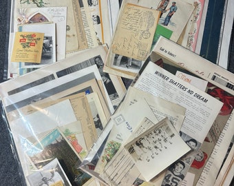 Vintage 1940's Paper Ephemera Bundle