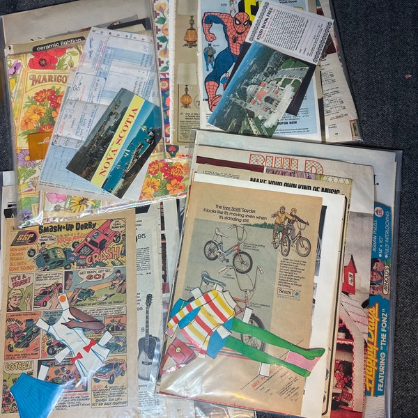 Vintage 1970's Paper Ephemera Bundle